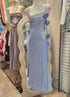 Women Spaghetti Strap Side Slit Satin Dresses
